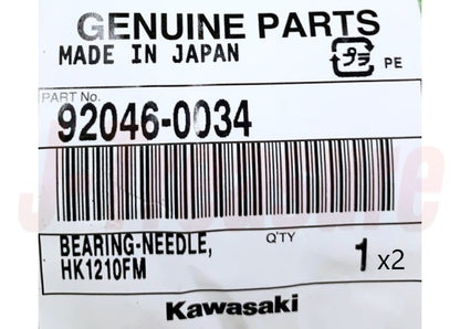 KAWASAKI NINJA ZX-6 ZX600# '90-02 Genuine Needle Bearing(x2) & Oil Seal Set OEM