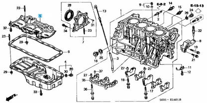 HONDA CIVIC EK9 INTEGRA DC2 TYPE-R Genuine B16B B18C Oil Pan Plate Baffle OEM