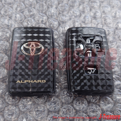 TOYOTA ALPHARD GGH20 12-13 Genuine Door Control Transmitter Housing Carbon tone