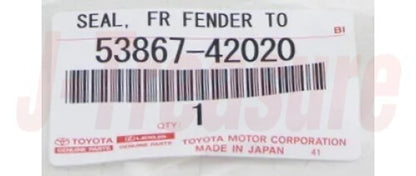 TOYOTA RAV4 ALA40 13-18 Genuine Front Fender To Cowl Side Seal LH 53867-42020