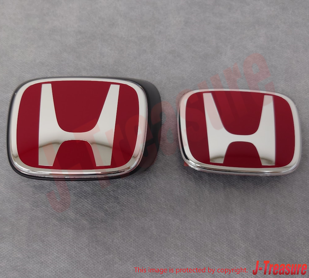 HONDA INTEGRA TYPE-R DC5 2005-2006 Genuine Red "H" Emblem Badge Front & Rear OEM
