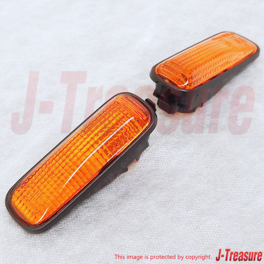 HONDA CIVIC EK4 EK9 Genuine Front Fender Side Turn Marker Lamp Orange Set OEM