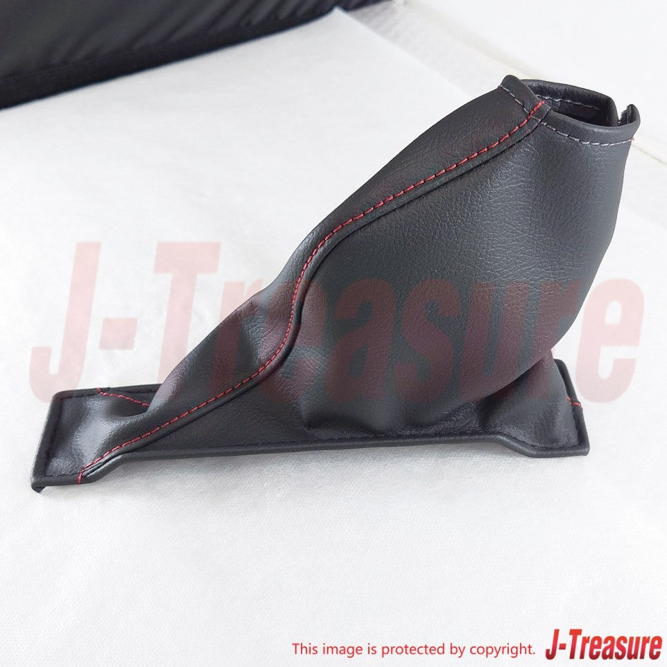 NISSAN GT-R R35 NISMO Genuine Hand Side Brake Cover Boot Red Stitch Leather OEM