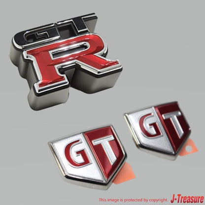 NISSAN SKYLINE GT-R BNR34 R34 Genuine Front "GT-R" & Side "GT" Emblem Badge OEM