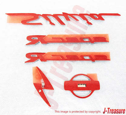 NISSAN SILVIA S15 Genuine Front & Side & Rear Emblem Badge Set of 5 OEM