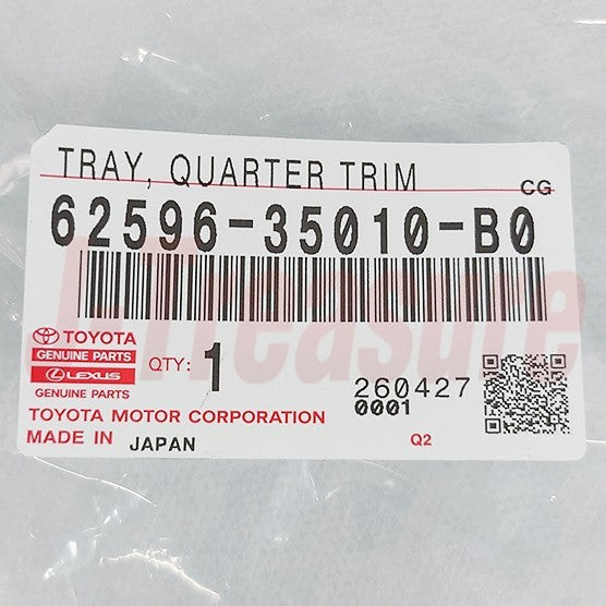 TOYOTA FJ CRUISER GSJ1# 07-14 Genuine Quarter Trim Pocket Tray 62596-35010-B0