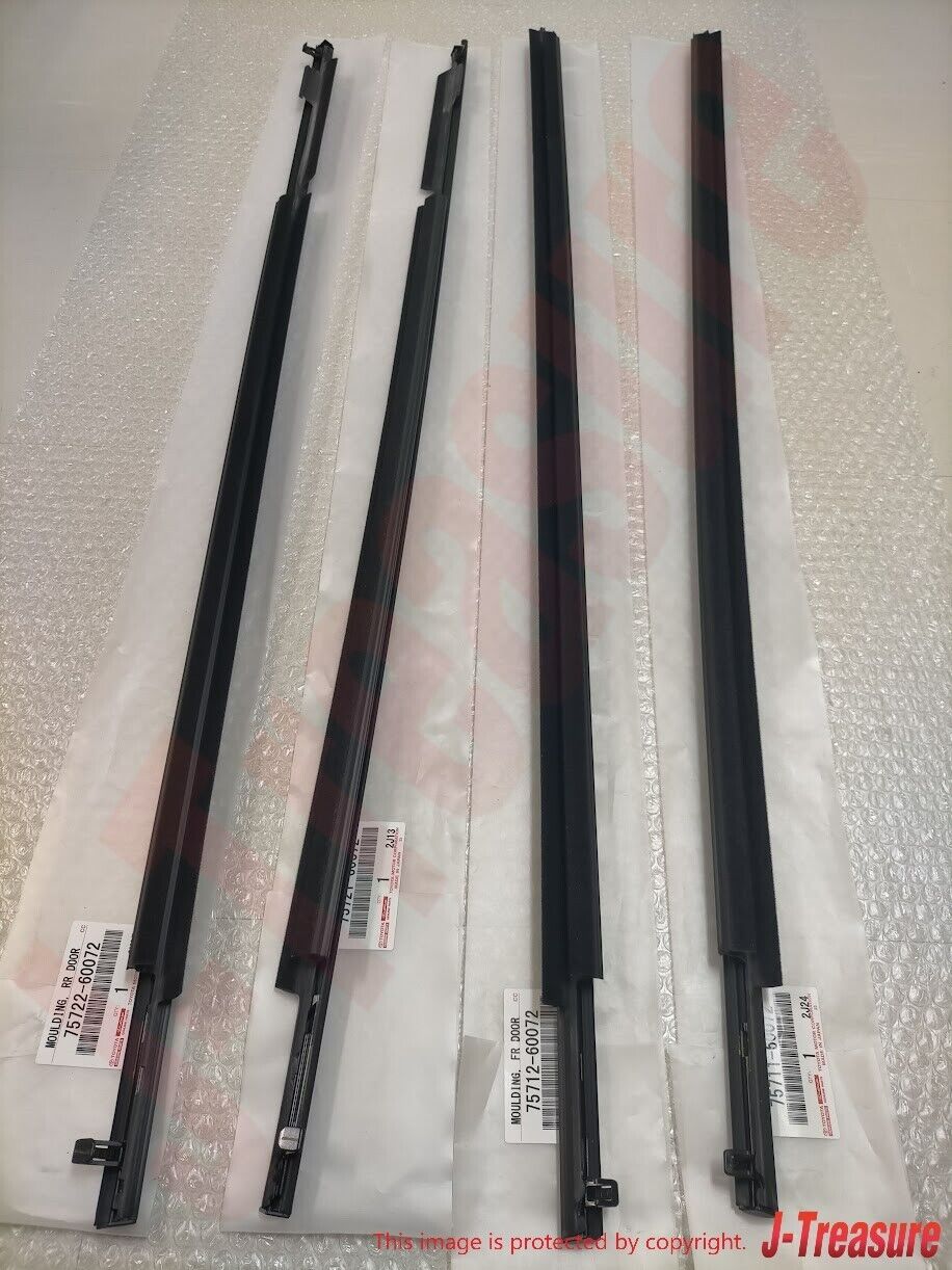 TOYOTA LAND CRUISER PRADO 150 Series 2010-2020 Genuine Door Belt Molding Set OEM