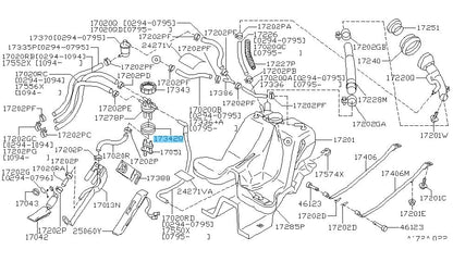 NISSAN 240SX S14 1995-1996 Genuine Fuel Tank Pump Gauge Packing 17342-79900 OEM