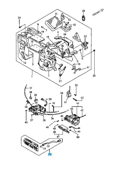 SUZUKI ESCUDO TA01R VITARA SE416 Genuine Heater Control Panel 74450-64A00-5PK