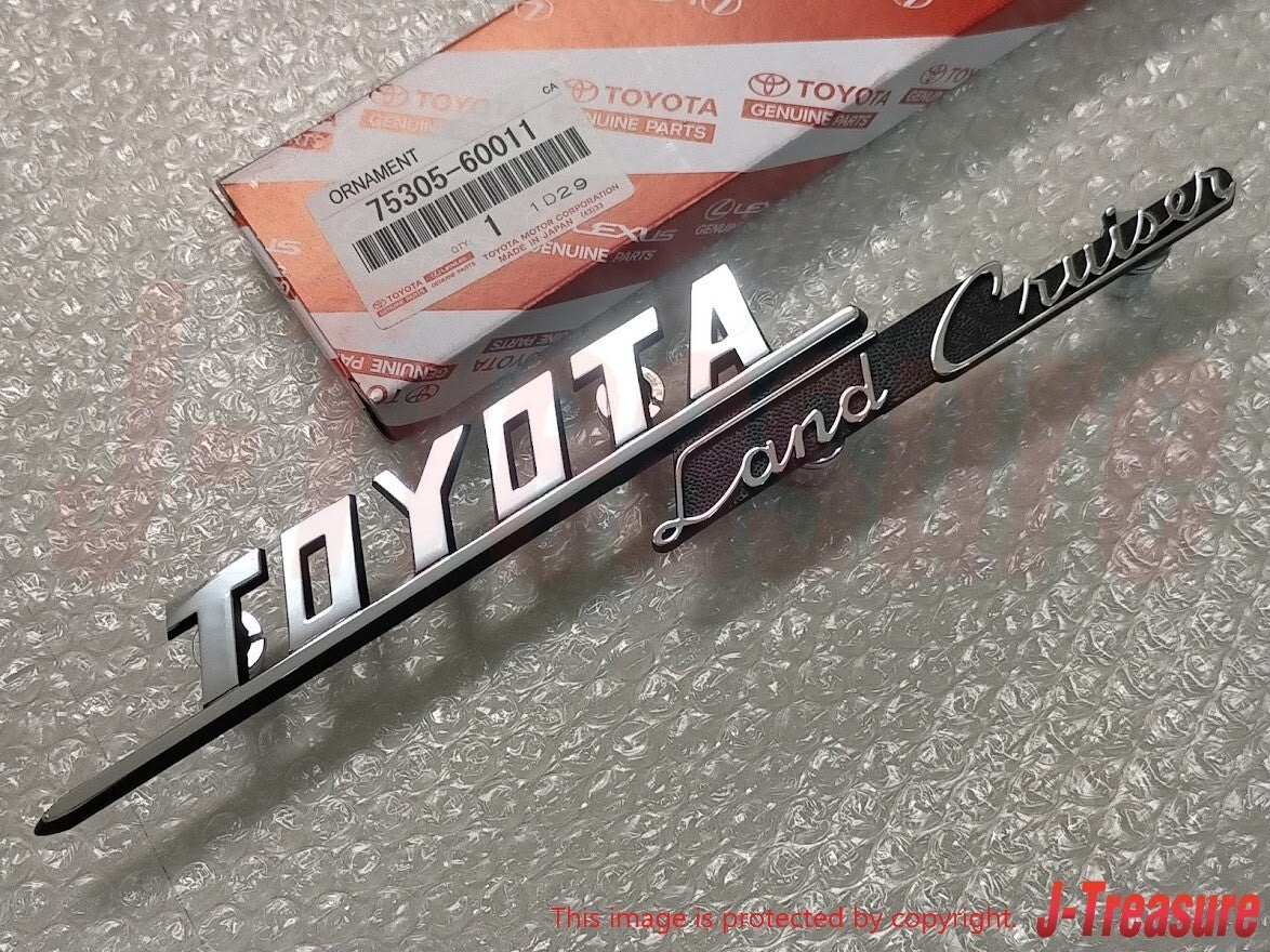TOYOTA LAND CRUISER FJ40 Genuin Front Fender Emblem Badge 75305-60011 x2 Set OEM