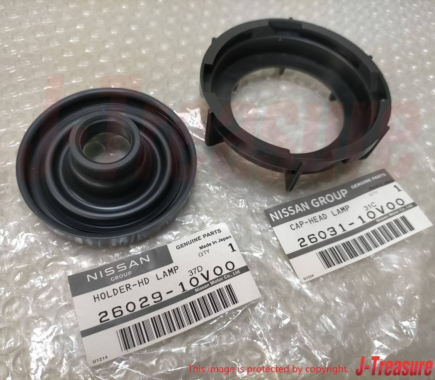 NISSAN SKYLINE ##R32 1989-1994 Genuine Head Lamp & Socket Cover Set RH LH OEM