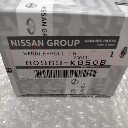 NISSAN R35 GT-R Black Edition Genuine Red Leather Door Pull Handle RH & LH Set