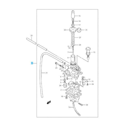 SUZUKI QUADSPORT LT80 1987-2006 Genuine Carburetor Assy 13200-40B10 OEM