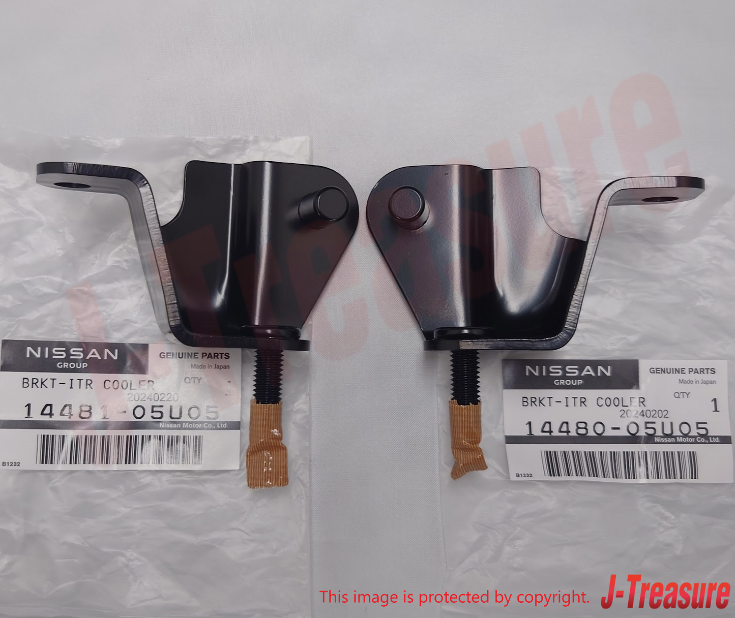 NISSAN SKYLINE GT-R R32 R33 89-98 Genuine Intercooler Bracket RH & LH Set OEM