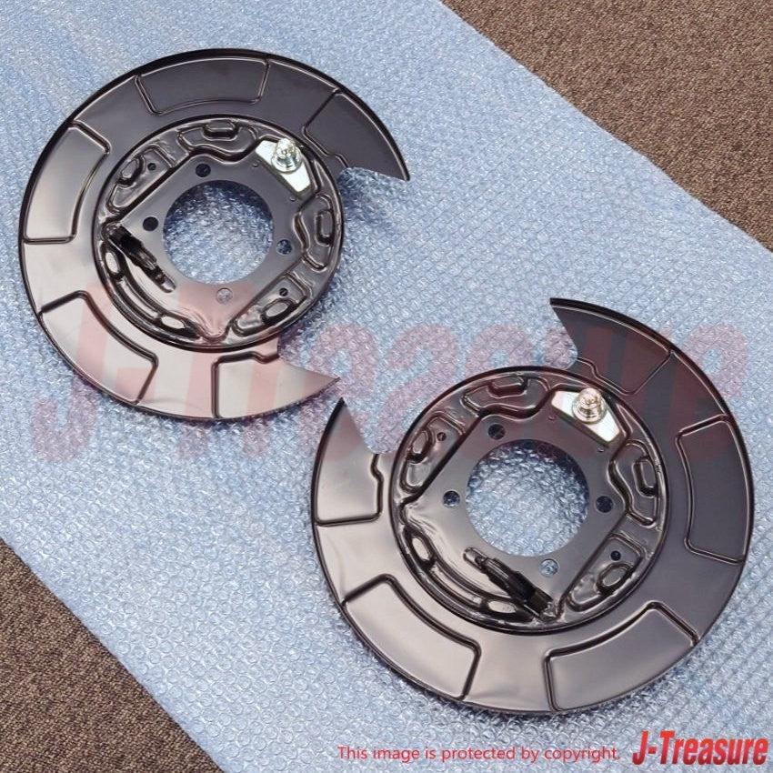 MITSUBISHI LANCER CY4A '09-15 Genuine Rear Brake Backing Plate RH & LH Set OEM
