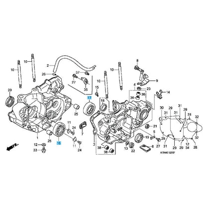 HONDA CRF250R 04-17 Genuine Crankcase Radial Ball Bearing & Roller Bearing Set