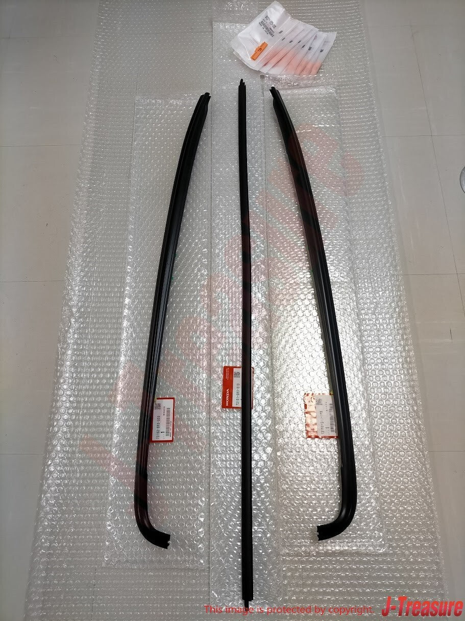 HONDA CIVIC 1992-1995 Genuine Front Windshield Molding Upper RH LH Clip Set OEM