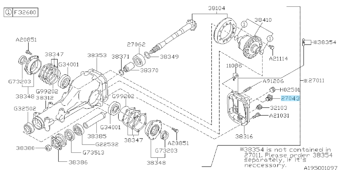 SUBARU IMPREZA WRX STi FORESTER Genuine Switch Assy Thermostat 27043AA012 OEM