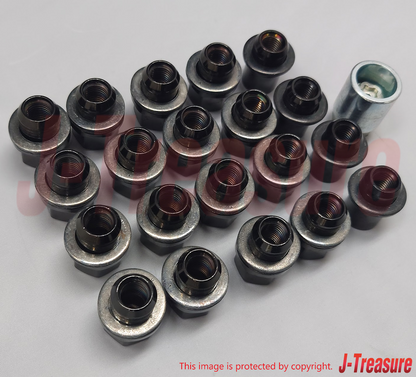 MITSUBISHI LANCER Evo 9 CT9A Genuine RALLIART Wheel Nut & Lug Nut Set MZ556537