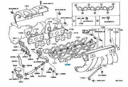 TOYOTA 1JZ-GTE 1JZGTE Genuine Intake Manifold Collector Gasket 17179-88400 OEM
