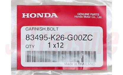 HONDA GROM125 22-23 Genuine BOLT GARNISH *NHA40M* 83495-K26-G00ZC x12 Set OEM