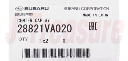 SUBARU WRX VAG 16-17 Genuine Aluminium Wheel Center Cap 28821VA020 x2 Set OEM
