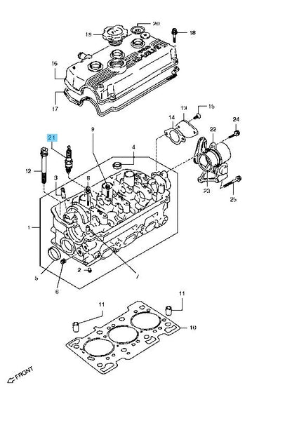 SUZUKI CARRY TRUCK DC/DD51T Genuine Spark Plug 09482-00448 x3 Set For F6A Carb