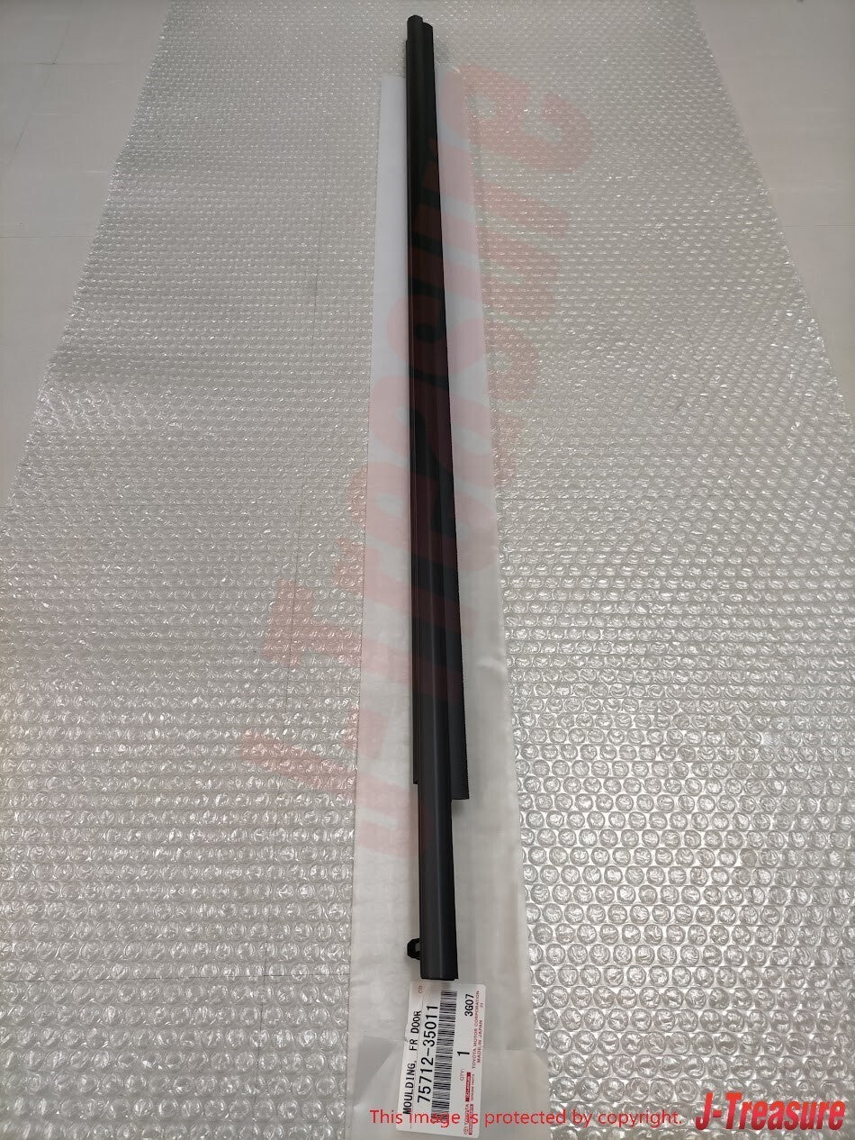 TOYOTA 4RUNNER 10-22 Genuine Door Belt Molding Weatherstrip Front Rear 4pcs OEM
