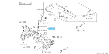 SUBARU FORESTER SJG 2.0L 2014-2018 Genuine Vacuum Sensor Assembly 22012AA240 OEM