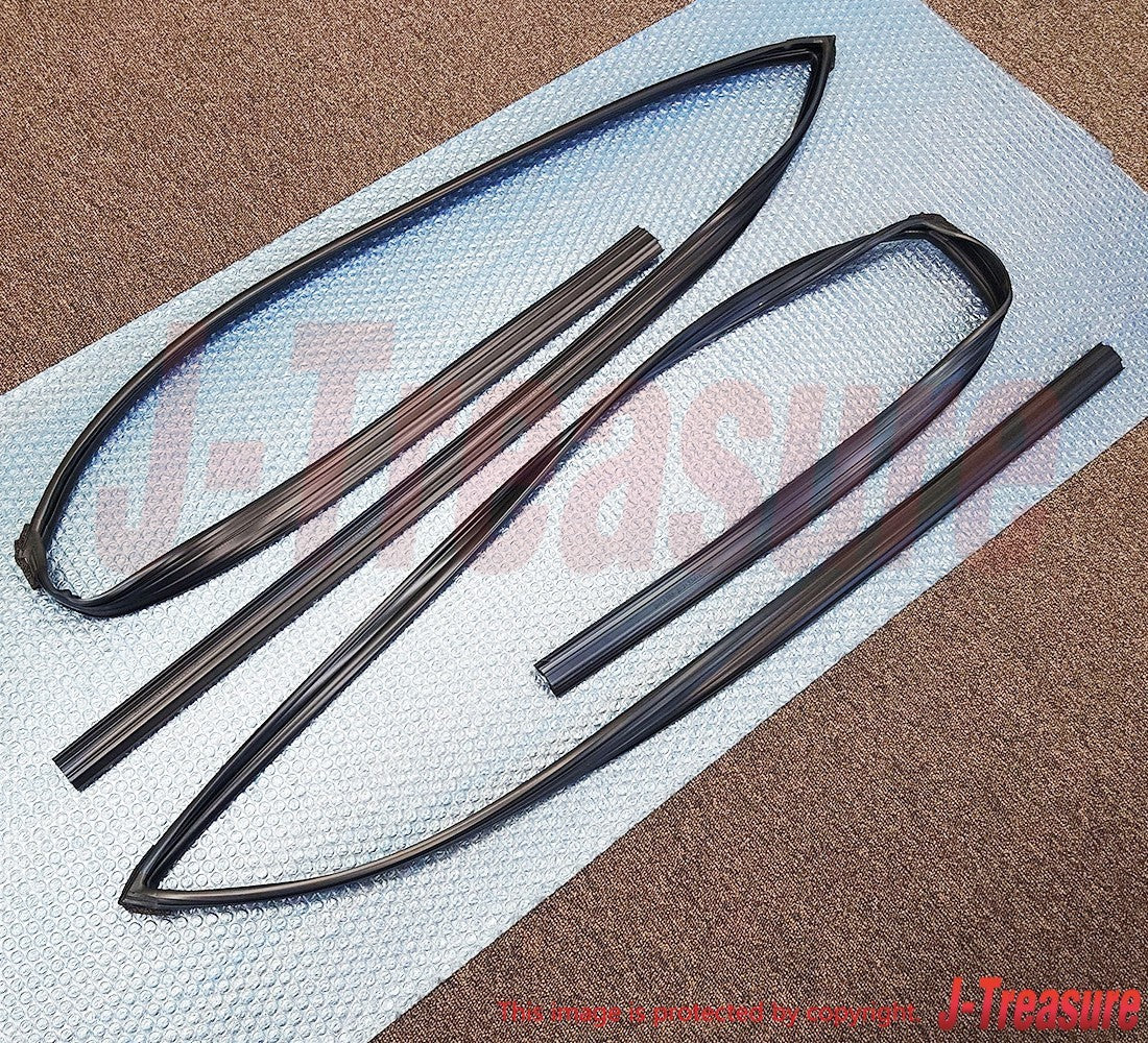 TOYOTA LAND CRUISER UZJ100 '98-07 Genuine Front Door Glass Run RH & LH Set OEM