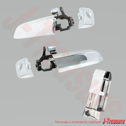 TOYOTA HIACE KDH220 06-13 Genuine Fr/Rr Door Out Handle & Cover Plating set 4D