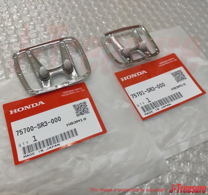 HONDA CIVIC SiR EG6 EG4 1992-1995 3 Door Genuine Front & Rear "H" Emblem Set OEM