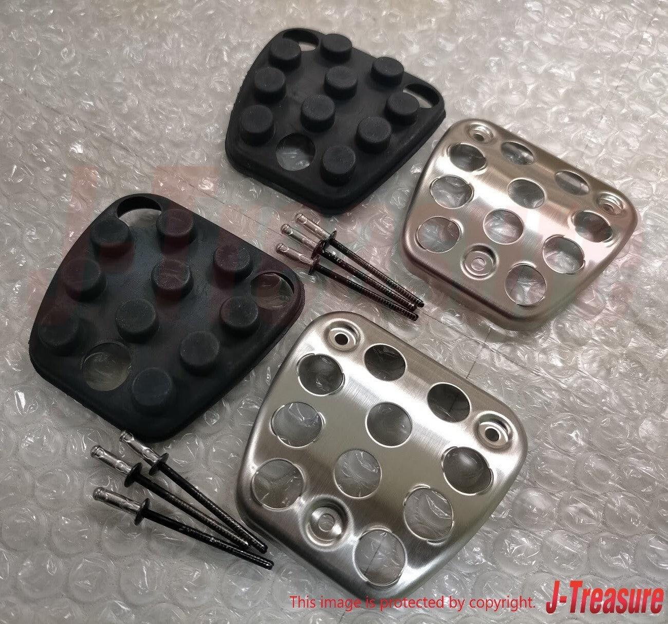 HONDA CIVIC FD2 10-15 Genuine Brake Clutch Pedal Cover 46545-SNW-J21 x2 Set OEM