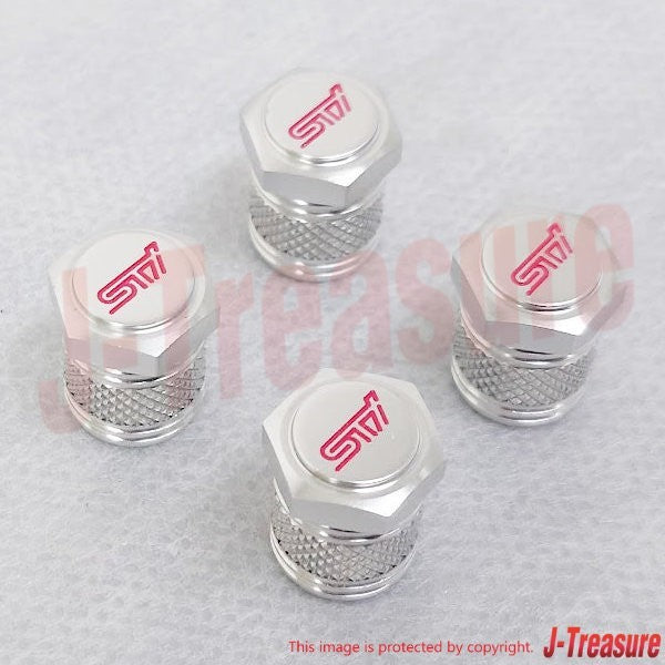 SUBARU WRX S4 VA VB Genuine Sti Air Valve Cap Set ST28102ST030 OEM
