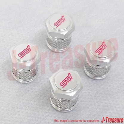 SUBARU WRX S4 VA VB Genuine Sti Air Valve Cap Set ST28102ST030 OEM