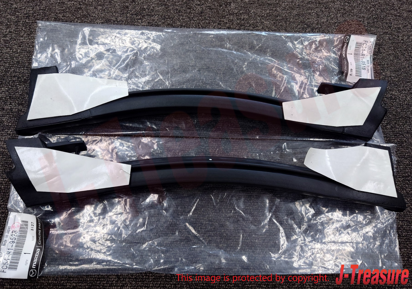MAZDA RX-7 CONVERTIBLE FC3C 1988-1991 Genuine Roof Weather Strip RH & LH Set OEM