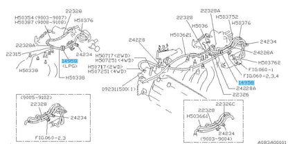 SUBARU SAMBAR VAN & TRUCK KV3 KS4 91-99 Genuine Vacuum Delay Valve 14958KA080