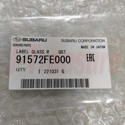 SUBARU IMPREZA WRX STI GDB 02-07 Genuine Quick Steering Sticker Decal 91572FE000