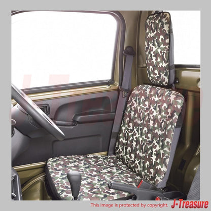 BONFORM Free Size Camouflage Seat Cover For Kei Truck 4333-33GR x2 Set