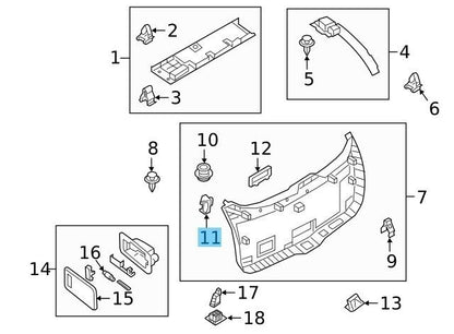 MAZDA CX-5 KE KF 2013-2023 Genuine Lower Trim Panel Holder GS2A-69-8C4C OEM