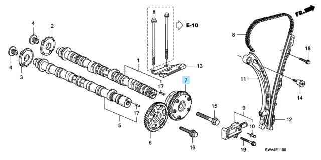 HONDA CIVIC CR-V ACURA TSX Genuine VVT Variable Valve Timing Actuator K24Z OEM