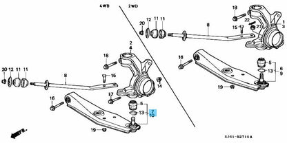 HONDA ACTY VAN & TRUCK HH2 HA2 Genuine Front Suspension Arm RH & LH Set OEM