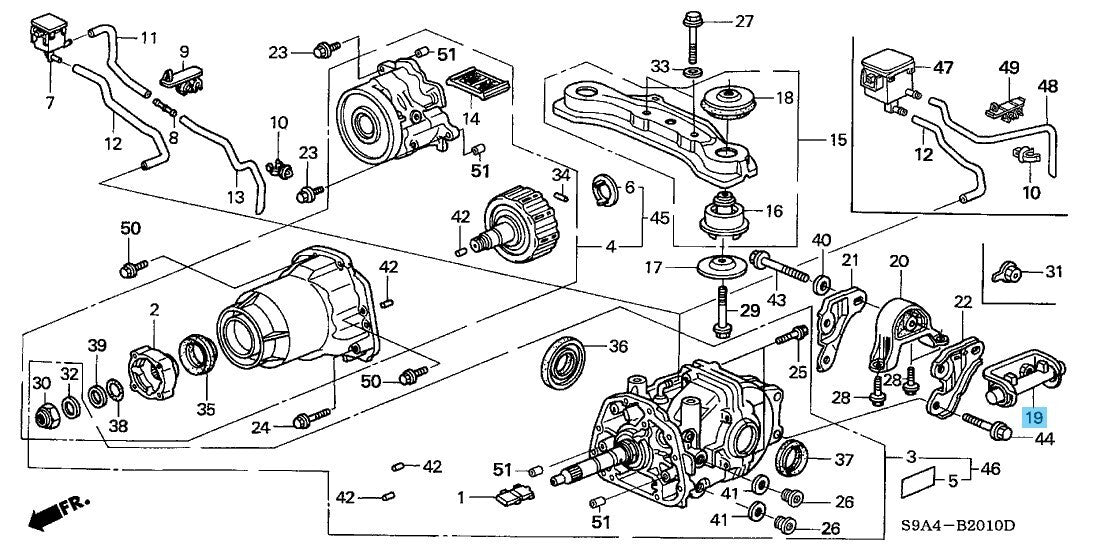 HONDA CR-V RD# 2002-2006 Genuine Rear Differential Dynamic Damper 50716-S9A-000