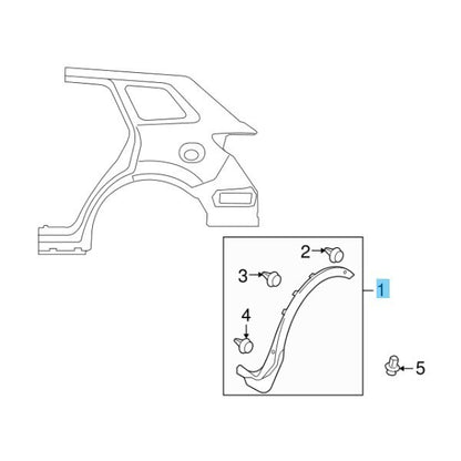 MAZDA CX-9 TB 07-15 Genuine R繝ｻ謦ｰ・ｽ・ｵ繝ｻ謦ｰ・ｽ・ｰr Left S繝ｻ鬘鯉ｽｬﾂ繝ｻ謦ｰ・ｽ・ｵ F繝ｻ謦ｰ・ｽ・ｵnd繝ｻ謦ｰ・ｽ・ｵr M繝ｻ謦ｰ・ｽ・ｾuld繝ｻ螟ｧ・｢・ｨg TD11-51-W60H OEM
