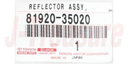 TOYOTA HILUX LN110L '89-97(EUR) Genuine Reflex Reflector Assy LH 81920-35020 OEM