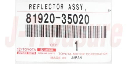 TOYOTA HILUX LN110L '89-97(EUR) Genuine Reflex Reflector Assy LH 81920-35020 OEM