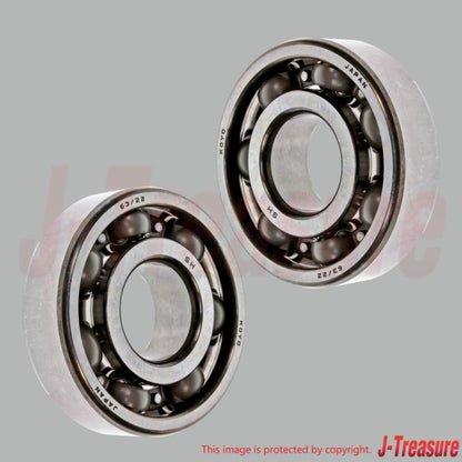 YAMAHA YZ125 '86-25 YZ125X '20-25 Genuine Crankshaft Bearing 93306-37204 x2 Set