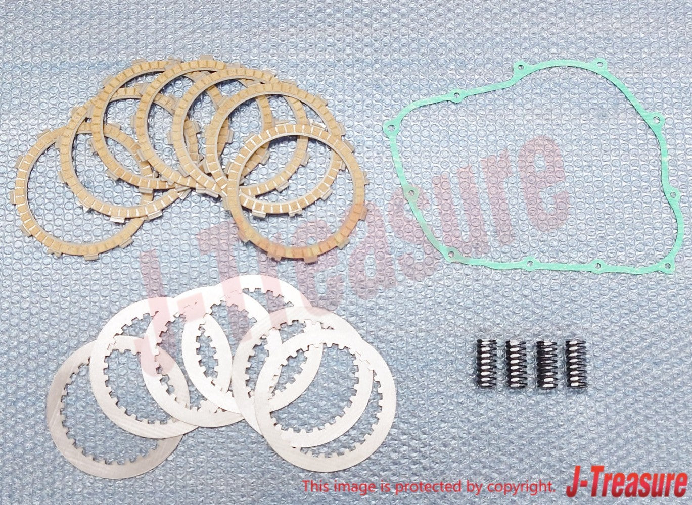 HONDA XR650L '93-25 Genuine Clutch Plate Set & W/Crankcase Cover Gasket OEM