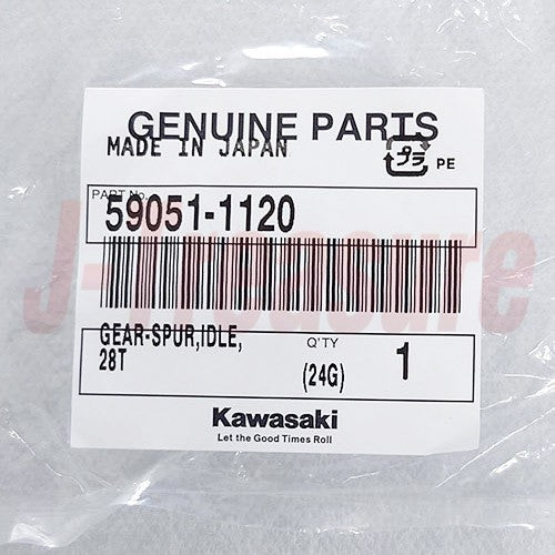 KAWASAKI KLR250 KL250D 1985-2005 Genuine Idle Spur Gear 28T 59051-1120 OEM