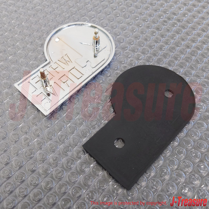 TOYOTA LAND CRUISER BJ40 FJ40 Genuine Rear "4WD" Emblem & Rear Plate Pad Set